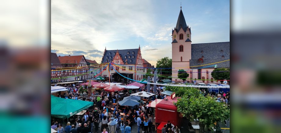 Blick über das Johannisfest