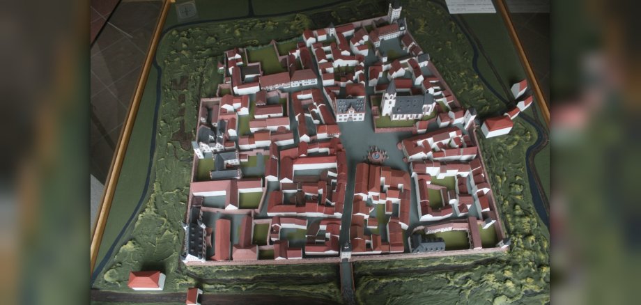 Modell der Altstadt