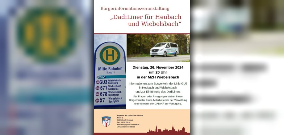 Plakat Bürgerinformation DaDiLiner