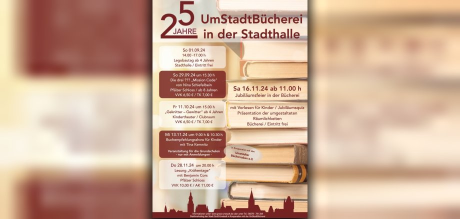 Flyer 25 Jahre UmStadtBücherei