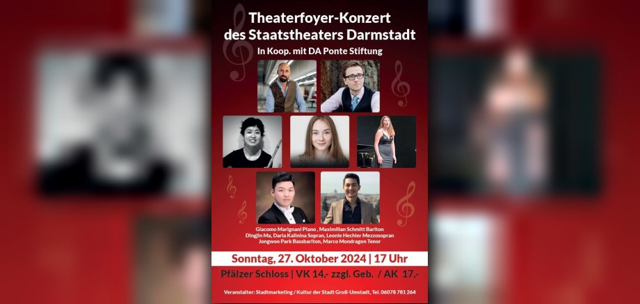 Plakat Theaterfoyer Konzert