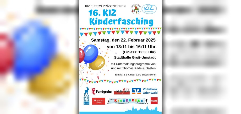 KIZ Fasching Plakat