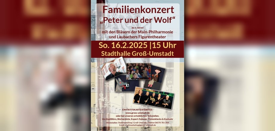 Plakat Peter und der Wolf